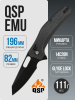 Нож QSP Emu, Black 14C28N, Micarta Black, QS164-A2 Нож QSP Emu, Black 14C28N, Micarta Black, QS164-A2